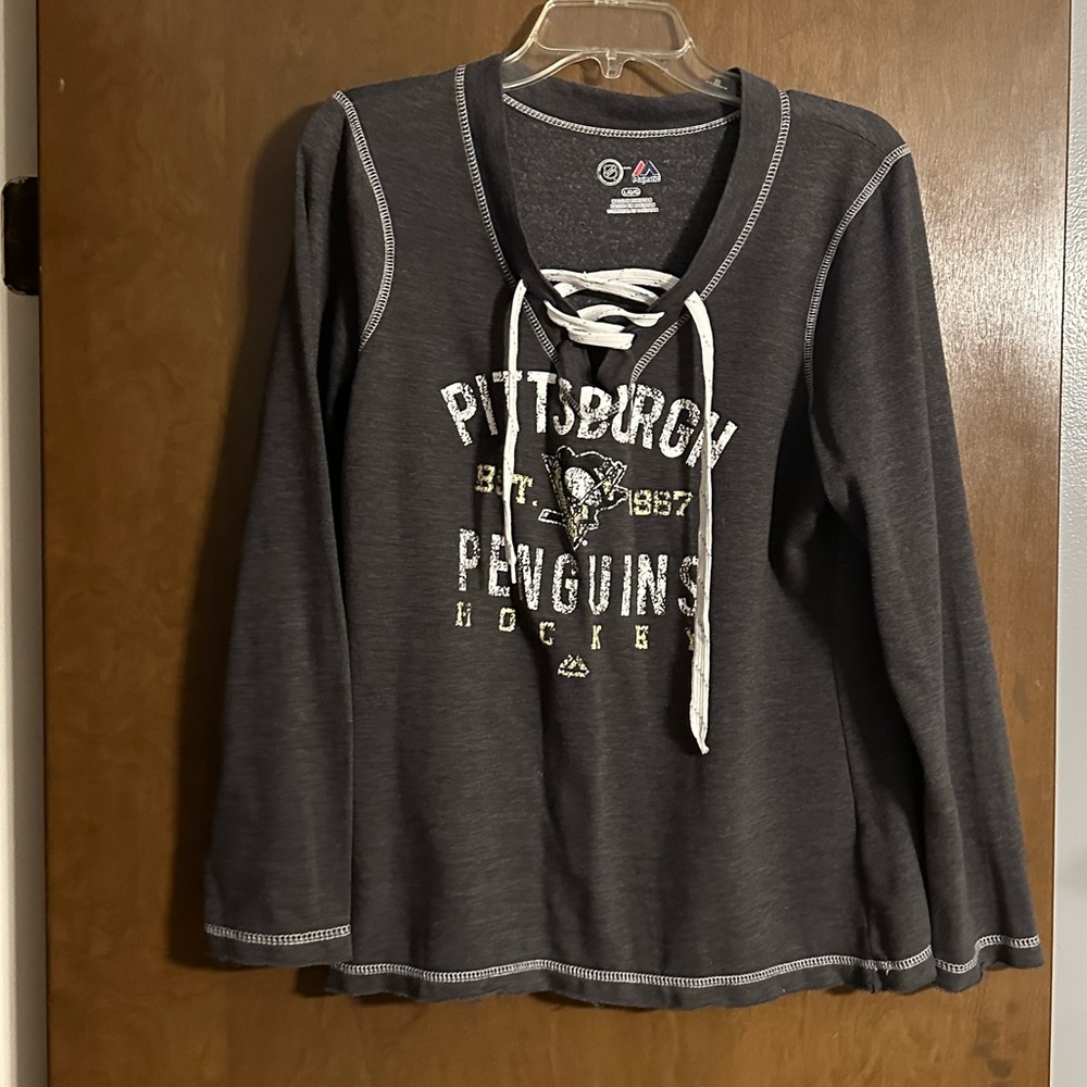 Pittsburgh Penguins Lace-Up Sweatshirt